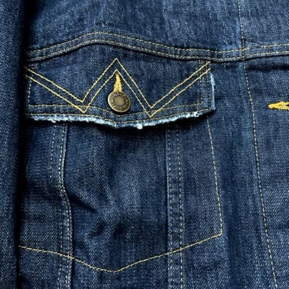 Wrangler Women's Memory Maker Denim Jacket Dark Wash - Picture 4 of 8